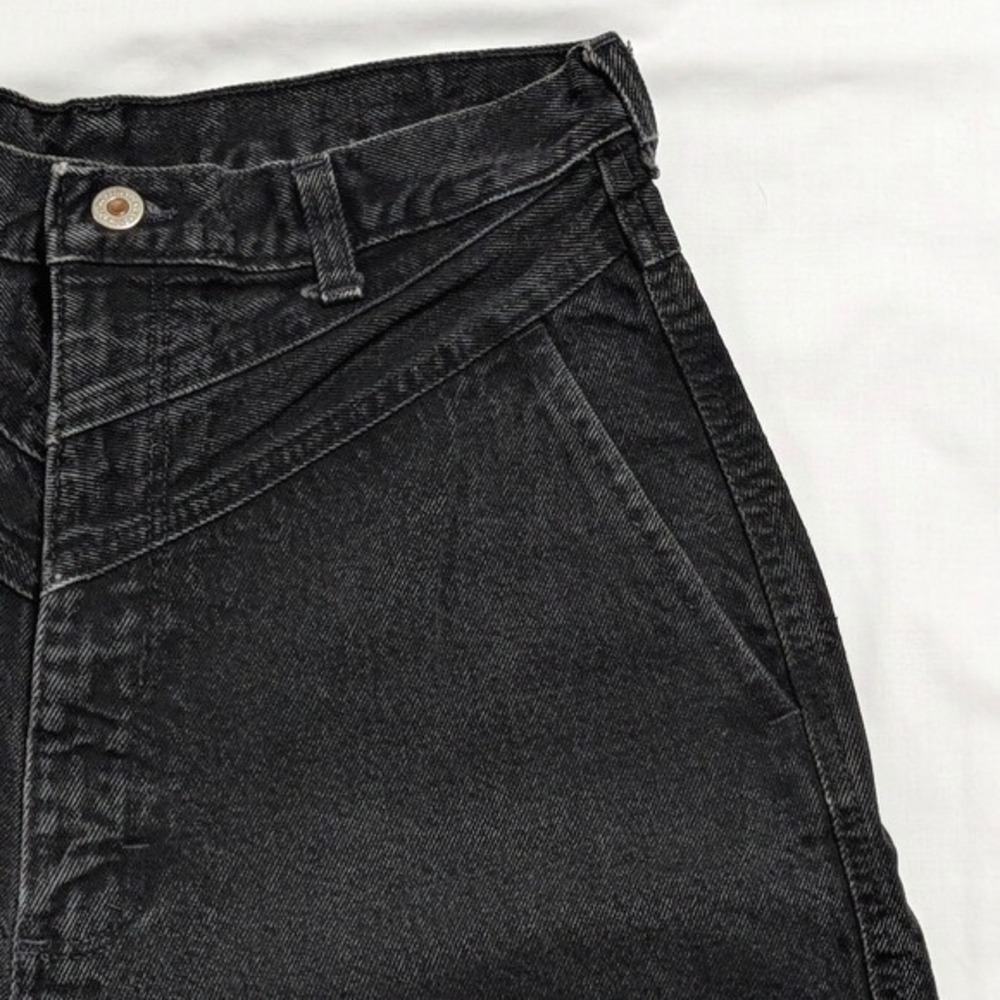 Vintage Wrangler Black High Waist Western V-Yoke Tapered Jeans Made in USA 15x36 - Picture 10 of 16